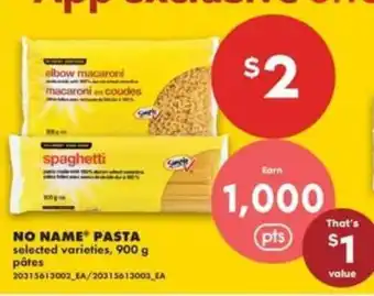 No Frills NO NAMEPASTA offer