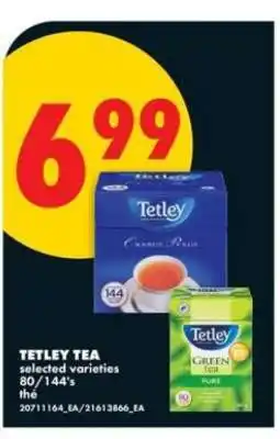 No Frills TETLEY TEA offer