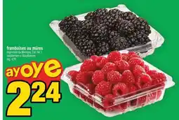 Super C FRAMBOISES OU MÛRES offer