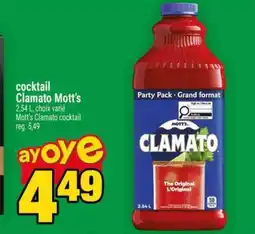 Super C COCKTAIL CLAMATO MOTT'S offer