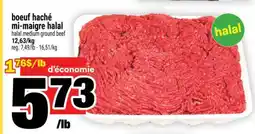 Super C boeuf haché mi-maigre halal offer