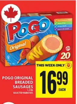 Food Basics POGO ORIGINAL BREADED SAUSAGES offer