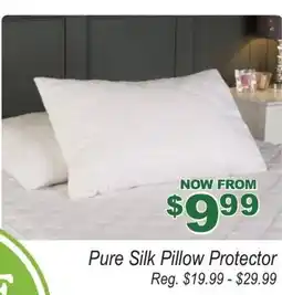 Beddington's Pure Silk Pillow Protector offer