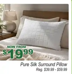 Beddington's Pure Silk Surround Pillow offer