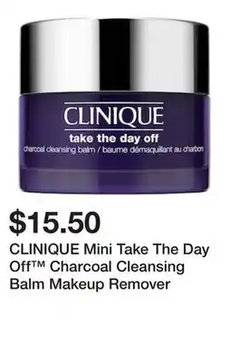 Sephora CLINIQUE Mini Take The Day Off Charcoal Cleansing Balm Makeup Remover offer