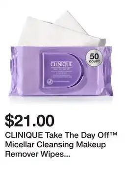 Sephora CLINIQUE Take The Day Off Micellar Cleansing Makeup Remover Wipes for Face & Eyes offer