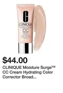 Sephora CLINIQUE Moisture Surge CC Cream Hydrating Color Corrector Broad Spectrum SPF 30 offer