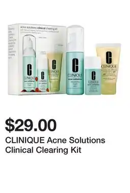 Sephora CLINIQUE Acne Solutions Clinical Clearing Kit offer