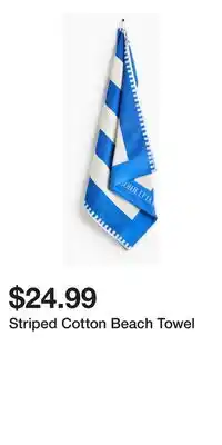 H&M Striped Cotton Beach Towel offer
