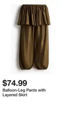 H&M Balloon-Leg Pants with Layered Skirt offer