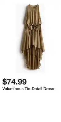 H&M Voluminous Tie-Detail Dress offer