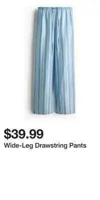 H&M Wide-Leg Drawstring Pants offer