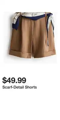 H&M Scarf-Detail Shorts offer