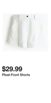 H&M Pleat-Front Shorts offer