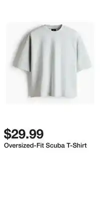 H&M Oversized-Fit Scuba T-Shirt offer
