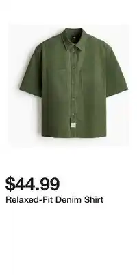 H&M Relaxed-Fit Denim Shirt offer