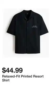 H&M Relaxed-Fit Printed Resort Shirt offer