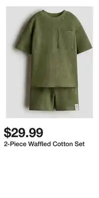 H&M 2-Piece Waffled Cotton Set offer