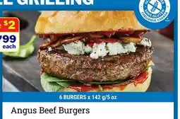 M & M Food Market Angus Beef Burgers offer