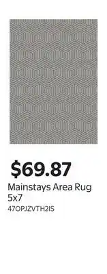 Walmart Mainstays Area Rug 5x7 offer