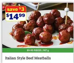 M & M Food Market Italian Style Beef Meatballs offer