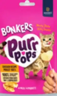 Walmart Bonkers PurrPops 4 x 0.4 oz cat treats offer