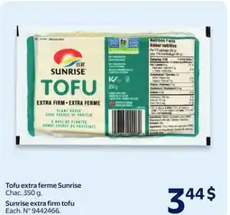 Walmart Sunrise extra firm tofu offer