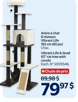 Walmart Vibrant Life 6-level 65 cat tree with condo offer