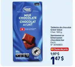 Walmart Semisweet or bittersweet chocolate bar offer