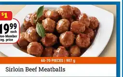 M & M Food Market Sirloin Beef Meatballs offer