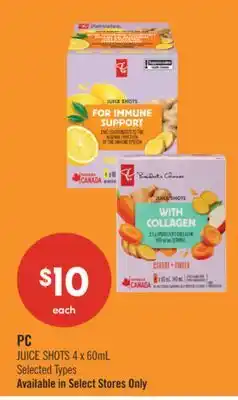 Shoppers Drug Mart PC JUICE SHOTS offer