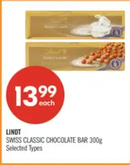 Shoppers Drug Mart LINDT SWISS CLASSIC CHOCOLATE BAR offer