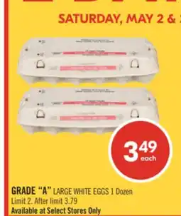 Shoppers Drug Mart GRADE A LARGE WHITE EGGS 1 Dozen offer