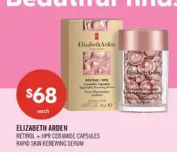 Shoppers Drug Mart ELIZABETH ARDEN RETINOL + HPR CERAMIDE CAPSULES RAPID SKIN RENEWING SERUM offer