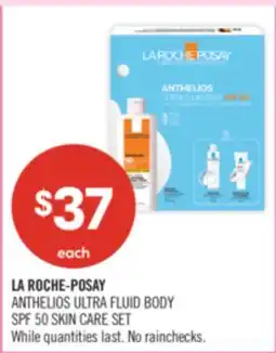 Shoppers Drug Mart LA ROCHE-POSAY ANTHELIOS ULTRA FLUID BODY SPF 50 SKIN CARE SET offer