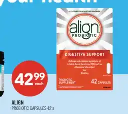 Shoppers Drug Mart ALIGN PROBIOTIC CAPSULES 42's offer