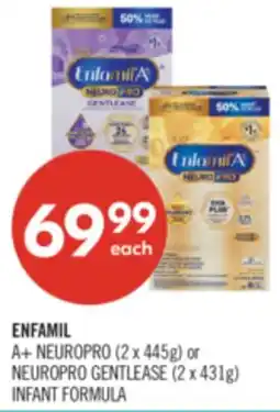 Shoppers Drug Mart ENFAMIL A+ NEUROPRO (2 x 445g) or NEUROPRO GENTLEASE (2 x 431g) INFANT FORMULA offer