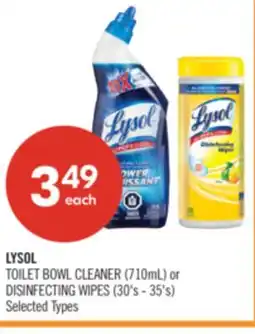 Shoppers Drug Mart TOILET BOWL CLEANER 710mL or DISINFECTING WIPES 30's - 35's offer