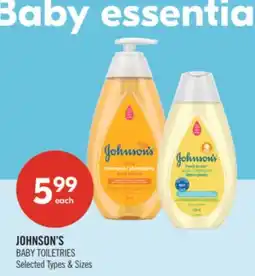 Shoppers Drug Mart JOHNSON'S BABY TOILETRIES offer
