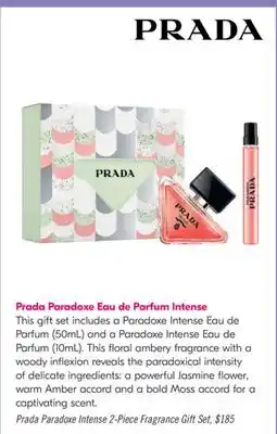 Shoppers Drug Mart Prada Paradoxe Intense 2-Piece Fragrance Gift Set offer