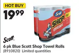 Princess Auto 6 pk Blue Scott Shop Towel Rolls offer