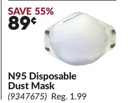 Princess Auto N95 Disposable Dust Mask offer