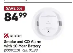 Princess Auto Smoke and CO Alarm with 10-Year Battery offer