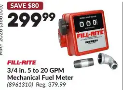 Princess Auto 3/4 in. 5 to 20 GPM Mechanical Fuel Meter offer
