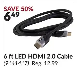 Princess Auto 6 ft LED HDMI 2.0 Cable offer