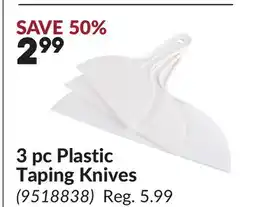 Princess Auto 3 pc Plastic Taping Knives offer