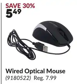 Princess Auto Wired Optical Mouse offer