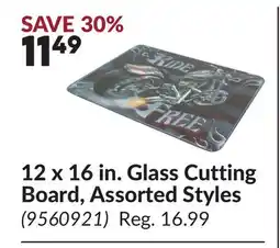 Princess Auto 12 x 16 in. Glass Cutting Board, Assorted Styles offer