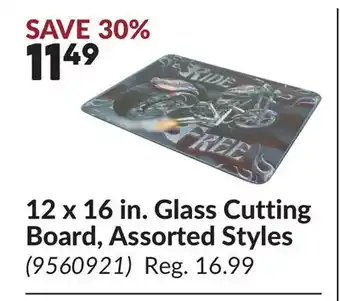 Princess Auto 12 x 16 in. Glass Cutting Board, Assorted Styles offer