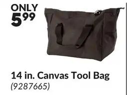 Princess Auto 14 in. Canvas Tool Bag offer